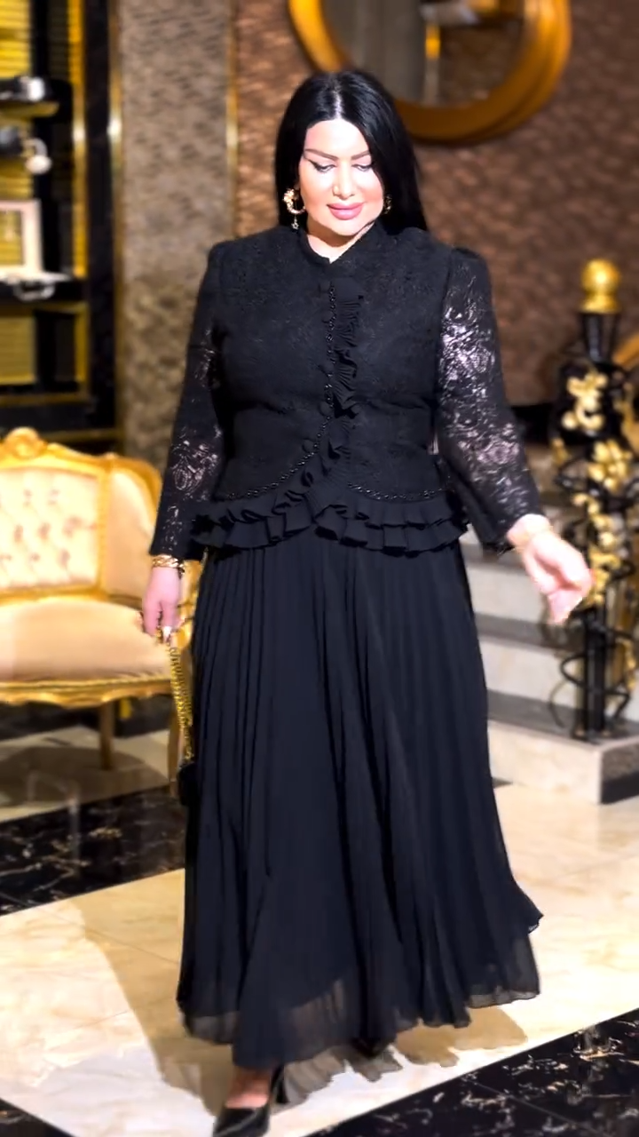 【S-5XL】🌺👗Nowa kolekcja wiosna 2025: Elegancka sukienka maxi z koronką, wysoki stan, duże rozmiary