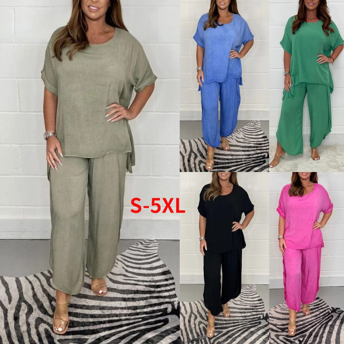 💞【S-5XL】💥2026 Jarní a Léto Klasická dámská móda Velká velikost Ležérní Neformální oblek