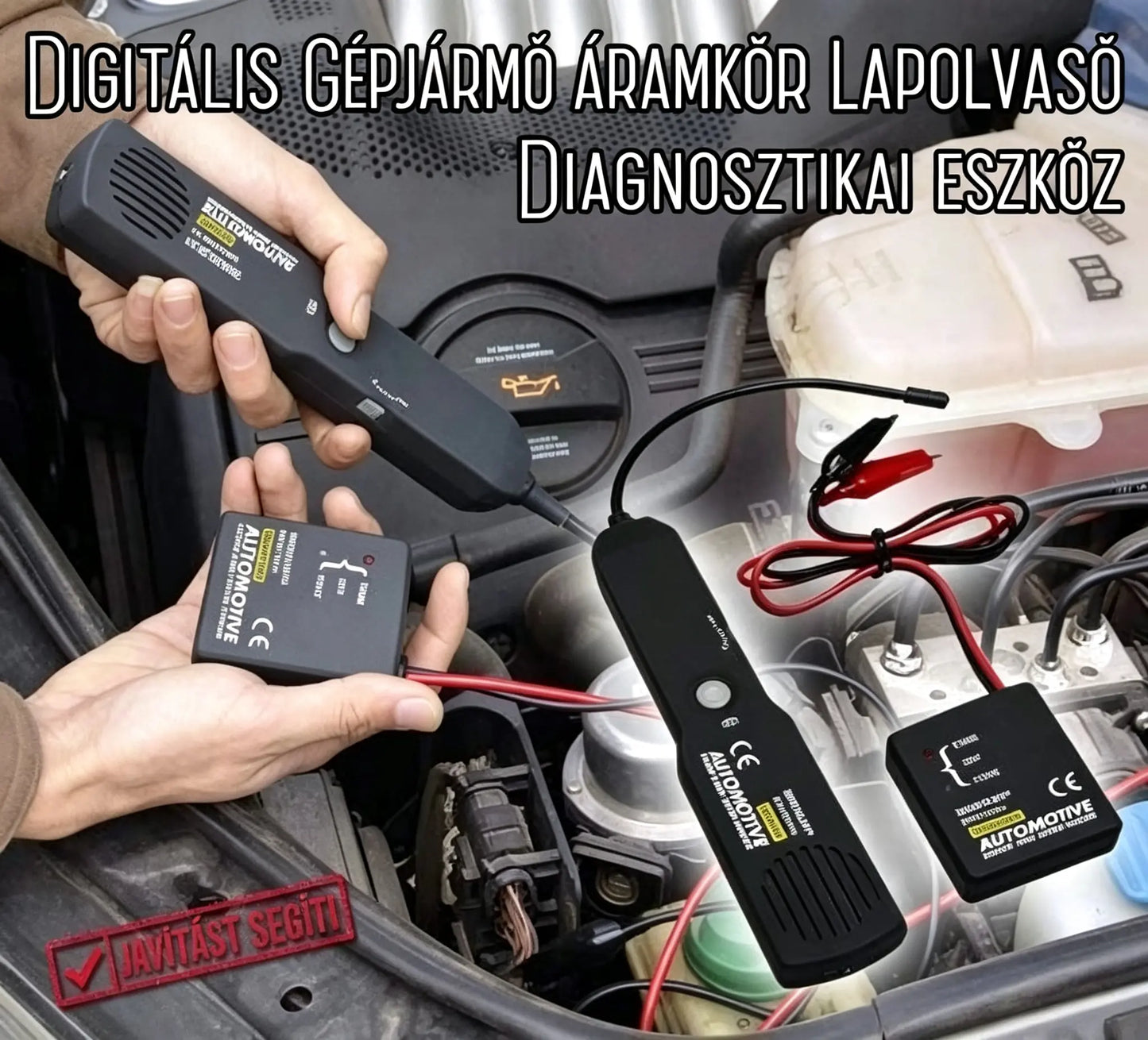 Digitális diagnosztikai eszköz autóipari áramkör-szkennerekhez