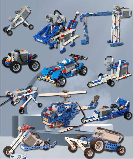 🤖🎨【Limitovaná sleva 50 %】Dětská stavebnice s mechanickými ozubenými koly, vysoká kompatibilita a mnoho možností hry.