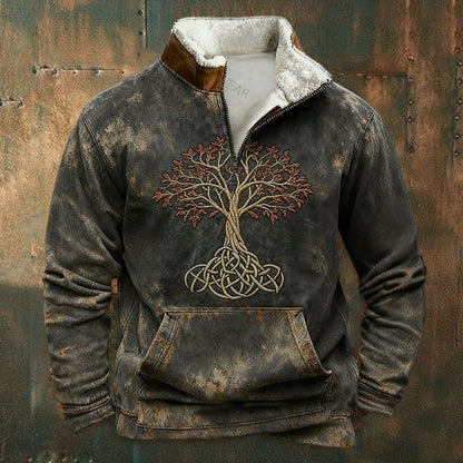 🔥【S–5XL】Nová módna jesenno-zimná mikina s flísovou podšívkou a kožušinovým golierom