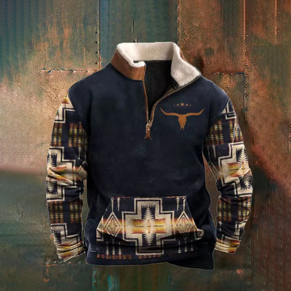👕【ZĽAVA 35%】【S-4XL]2024 Pánsky módny jesenno-zimný teplý sveter s dlhým rukávom s 3D potlačou 
