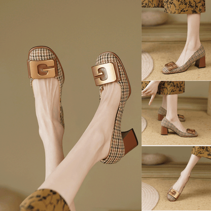 【34-41】👠👩‍ 2025, retro high-end fashion tocuri înalte, la modă și versatil