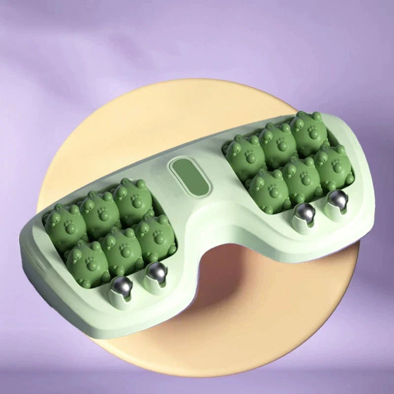 【Kúpte 1 a dostanete 1 zadarmo】🔥Nový produkt💜Prenosný masážny prístroj na nohy s dvoma valčekmi💜
