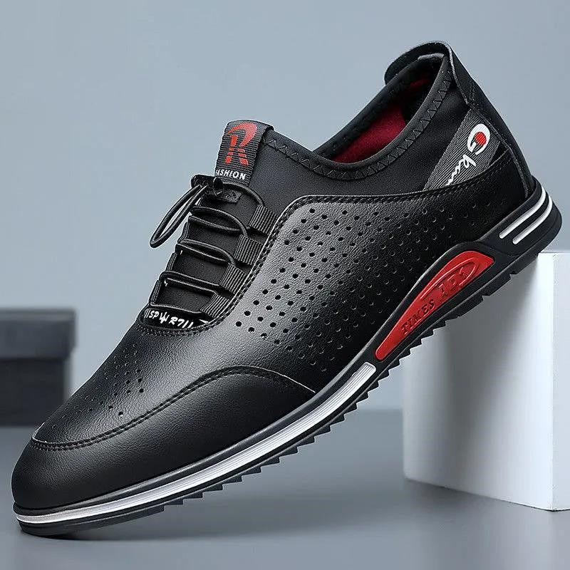 👟【39-44】 Letnie, oddychające buty męskie z prawdziwej skóry