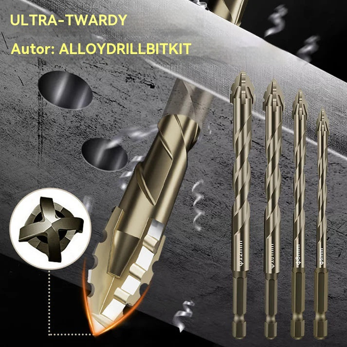 🔥Gorąca oferta 2025🔥 【4+5+6+8+10+12mm】🔥Zestaw 6-ostrzowych wierteł mimośrodowych o wysokiej wytrzymałości