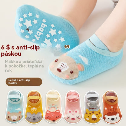 👶【Kúpte 6 kusov a získajte 6 kusov zadarmo】Detské hrubé protišmykové ponožky - chránia pred chladom!