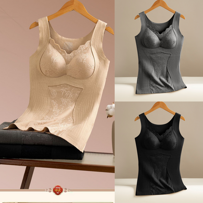 🔥【Zestaw 3 sztuk】❤️【40-100 kg】Biustonosz z koronką z puchu gęsiego na jesień/zimę, z pięknym wzorem na plecach, unosi i podtrzymuje piersi, zapobiega ich opadaniu✅