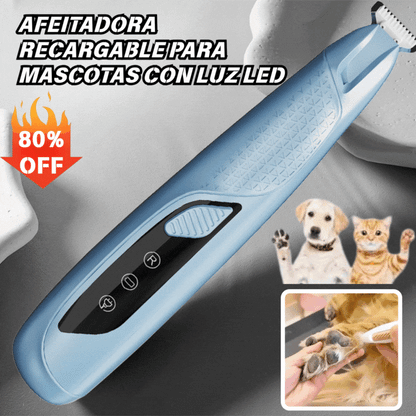 💥【Compra 1 y llévate 1 gratis】🐾💖Afeitadora recargable para mascotas con luz LED