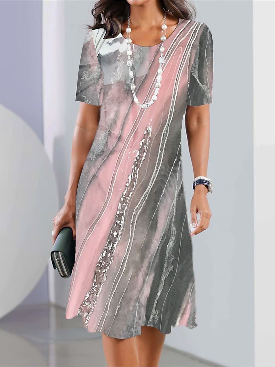 👗【XS-5XL】 2024 Seksowna sukienka z okrągłym dekoltem dla kobiet