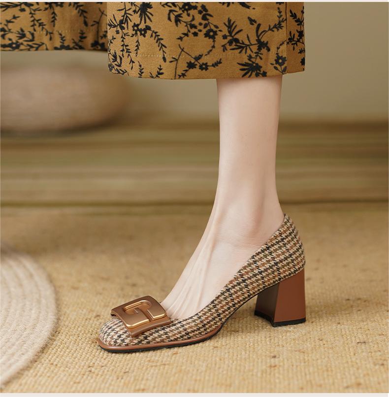 【34-41】👠👩‍ 2025, retro high-end fashion tocuri înalte, la modă și versatil