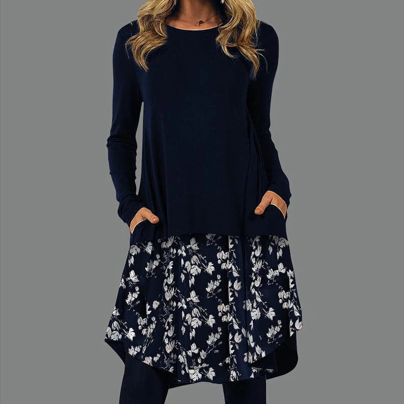 【S-5XL】 Nová móda jeseň a zima 2025 elegantné šaty s retro potlačou