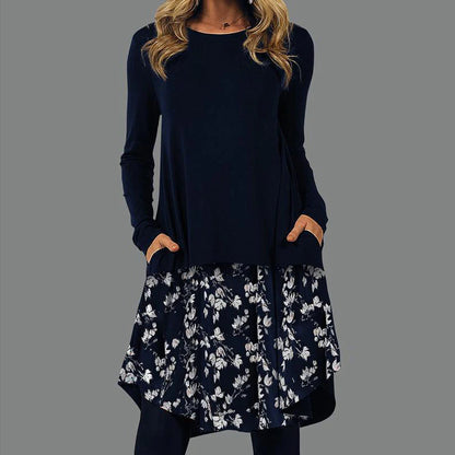 【S-5XL】 Nová móda jeseň a zima 2025 elegantné šaty s retro potlačou