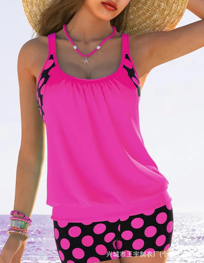 🏖️【S-5XL】Seksowny damski kostium kąpielowy Halter Polka Dot Plus Size 2025