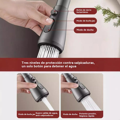 🚰【Cartucho de filtro gratuito】🔥Boquilla de Filtro para Grifo con Giro de 360°