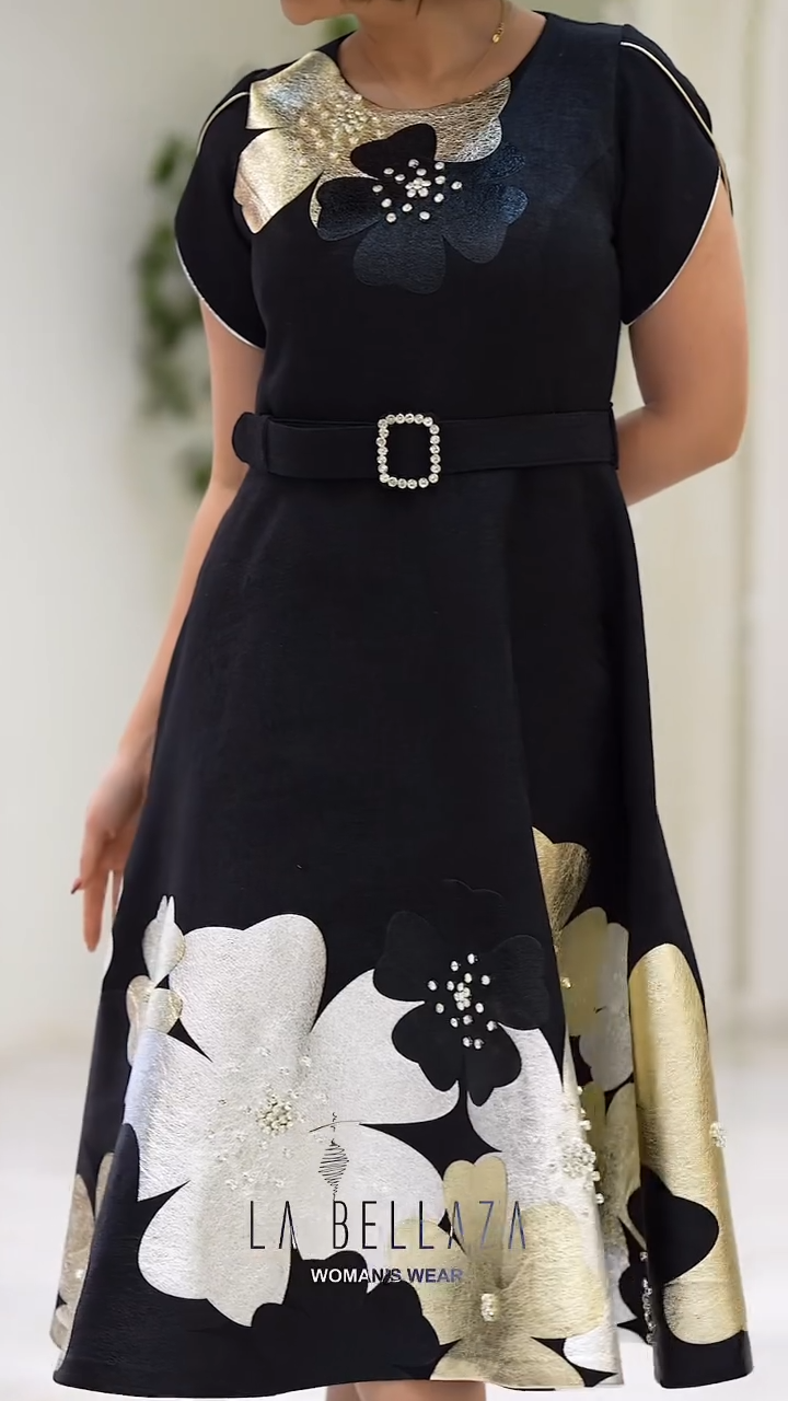🔥🔥【S-5XL】🌺👗 Nowa, letnia sukienka damska z krótkim rękawem, elegancka w kwiaty, wysokiej jakości, której nie można przegapić.