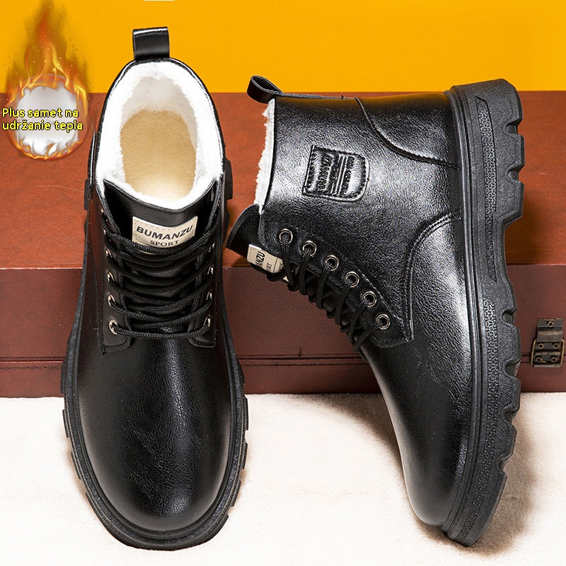😎👍【39-44】Nové pánske zimné vysoké martinské čižmy s teplou podšívkou a protišmykovou úpravou