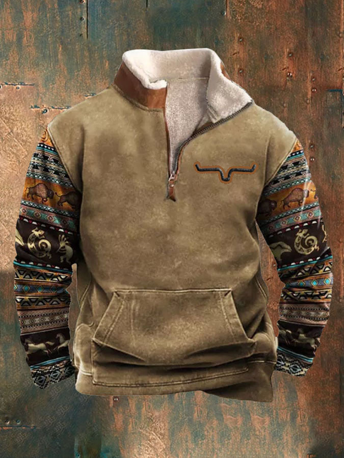 👕【ZĽAVA 35%】【S-4XL]2024 Pánsky módny jesenno-zimný teplý sveter s dlhým rukávom s 3D potlačou 