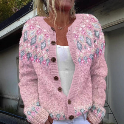 🥰【S-5XL】Nový pohodlný retro vlnený kardigan