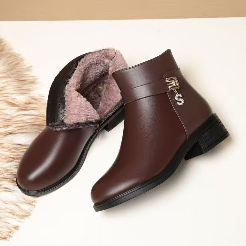 👢【35-41】Modne botki damskie, botki na niskim obcasie, nowy styl jesienno-zimowy