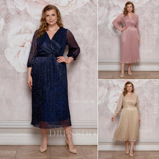 【S-5XL】💐Rochie cu efect de degrade strălucitor｜Ușoară și vaporoasă｜Elegantă și întineritoare