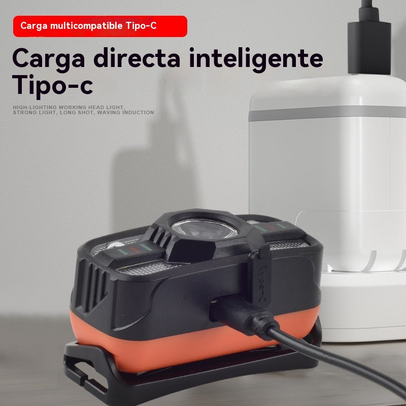 💥【Compre 1 y obtenga 1 gratis】🌟💡Faros LED de inducción con carga USB inteligente