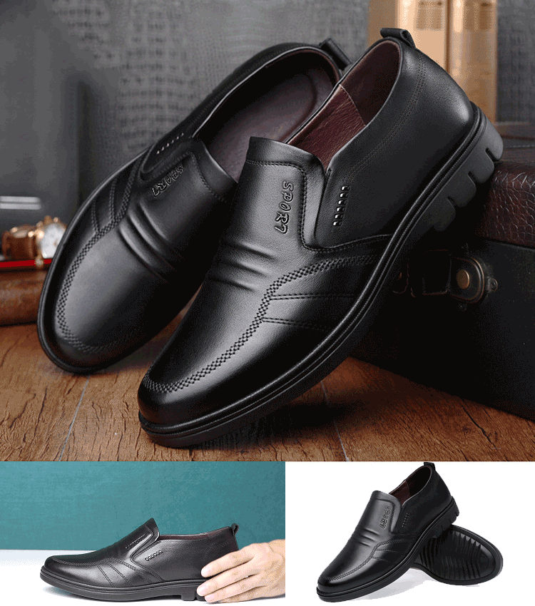 👞Descuento de otoño49% OFF🔥【39-44】Zapatos de negocios de cuero genuino para hombres