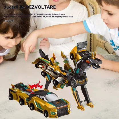 【Compra 1 y llévate 1 gratis】🎁Oferta especial✨Coche de dinosaurio transformable con colisión