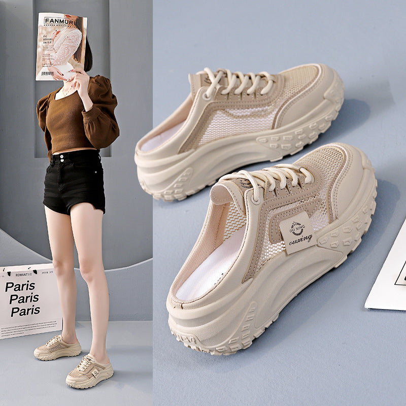 【35-40】👟Sandale noi din plasă 2025, papuci casual pentru femei, slip-on-uri de vară, pantofi leneși și pantofi sport