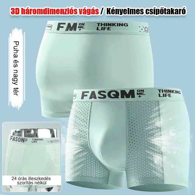 🔥6 kusů za 640 Kč🔥🔥 Nový styl, pohodlné a prodyšné, síťované, ledové hedvábné boxerky velké velikosti 3640701