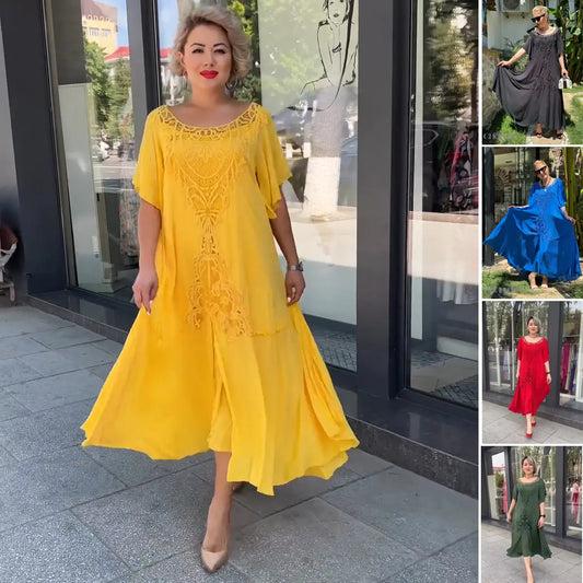 【S-5XL】👗2025 Nouă rochie de damă largi din dantelă mărime mare