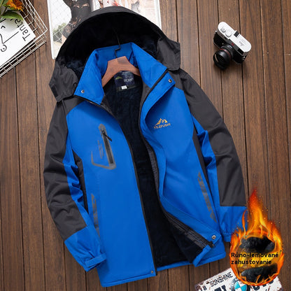 ❄️🧥【2XL-6XL】Pánsky zimný kabát, zosilnená flísová podšívka, vetruodolný, dažďuodolný a teplý.
