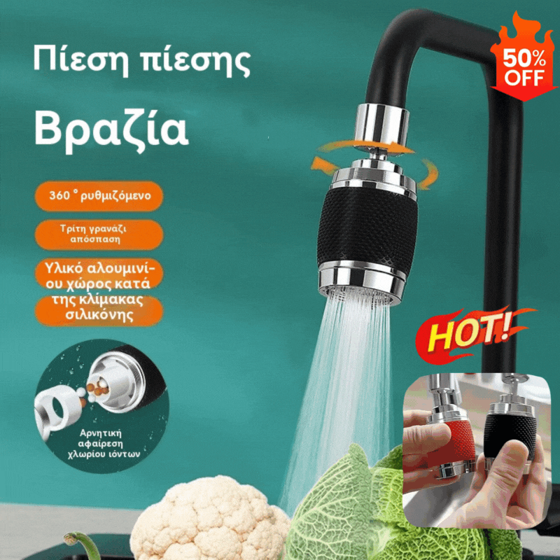 🔥💦 Uniwersalny kran kuchenny z filtrem | Odporny na rozpryski i zwiększa ciśnienie