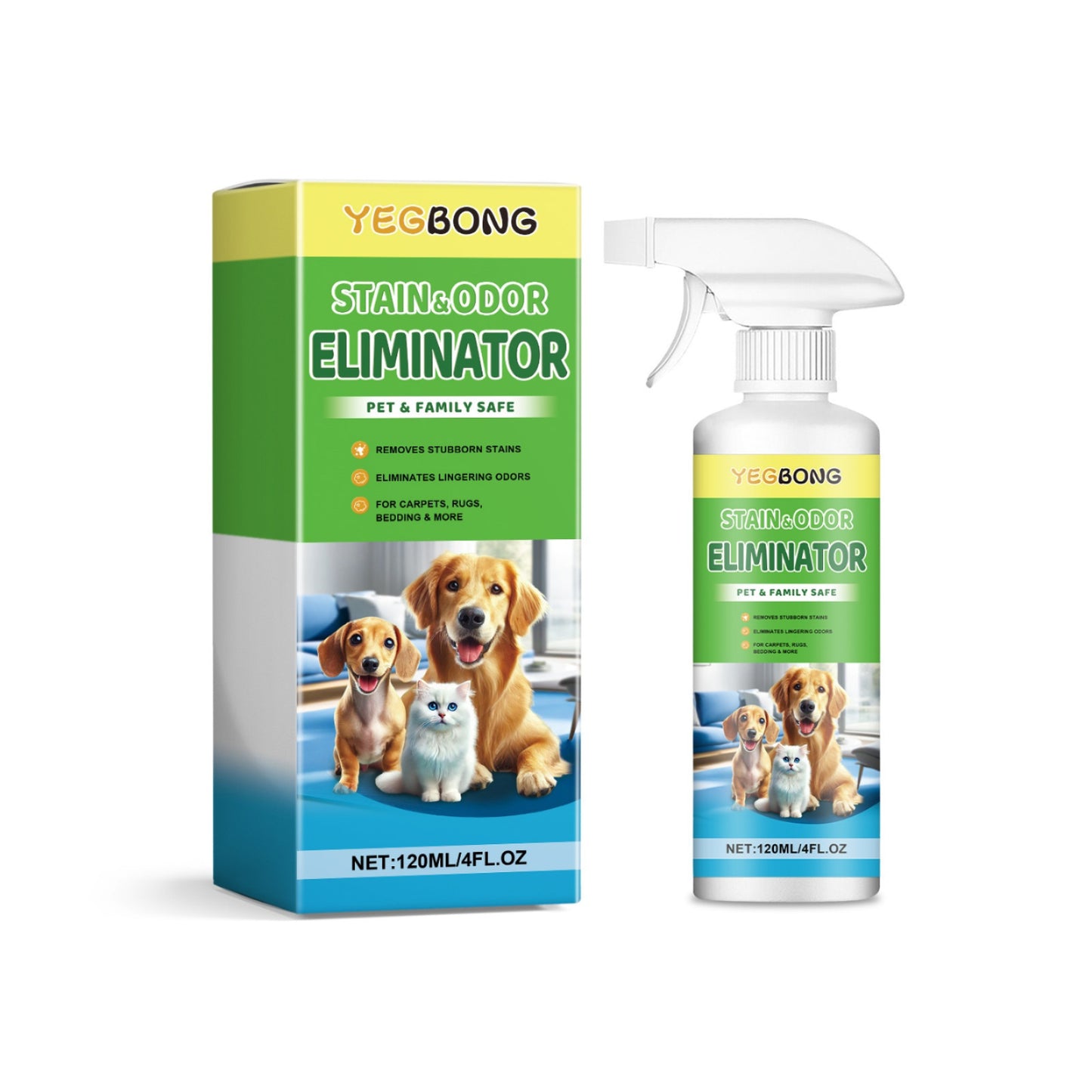 ✨【Kupte jeden, druhý dostanete zdarma】🐶🐱 Odstraňovač skvrn pro domácí mazlíčky (kočky a psy)