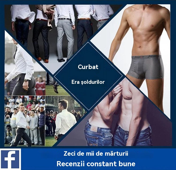 🔥【6 bucăți】Boxeri de vară din mătase glacială pentru bărbați