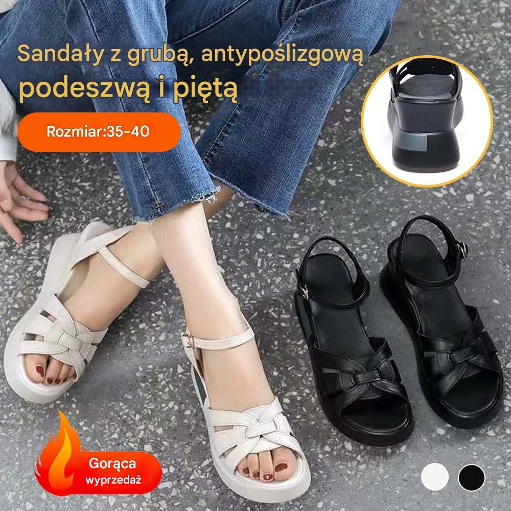💞👡【35-40】 2026 nowe modne sandały damskie na grubej podeszwie - wodoodporne i antypoślizgowe
