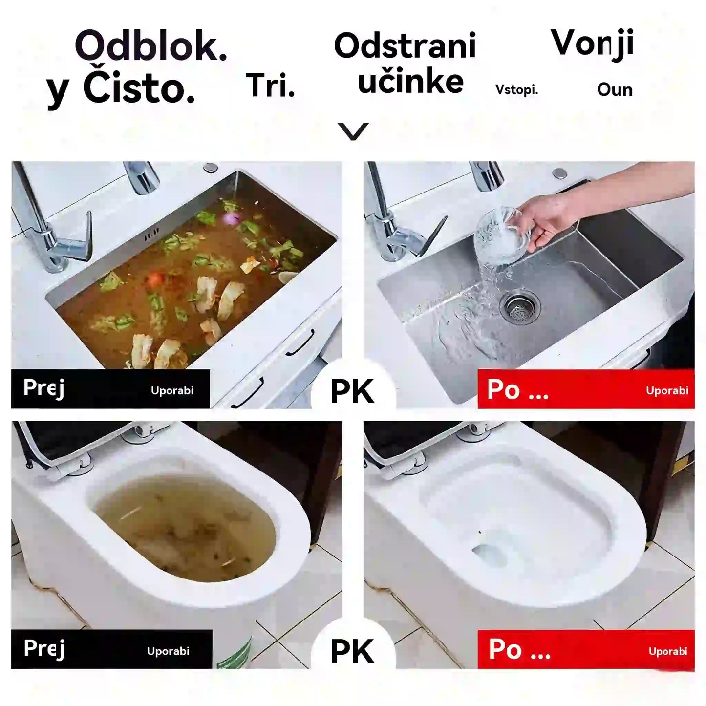 🛁💦【Kupite 1, dobite 1 gratis】🌟Čistilo za pomivalna korita in odtoke - Pena visoke gostote iz izvlečkov in razgradnih encimov.