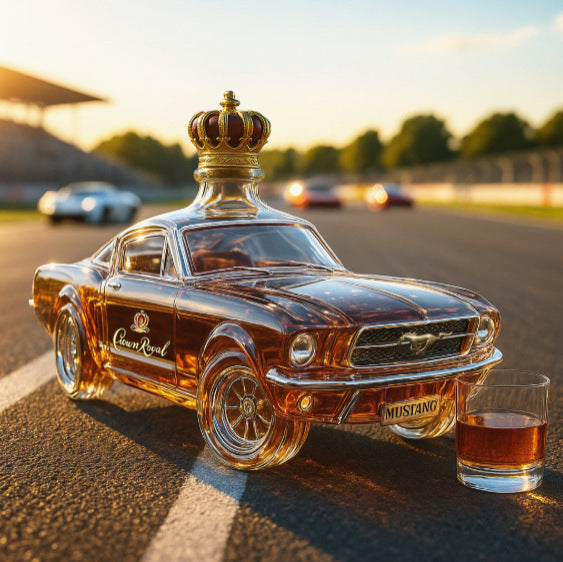 🚘Set de sticle de whisky cu design distractiv | Pahar de whisky în formă de mașină sport | Cadouri originale și decor elegant de bar