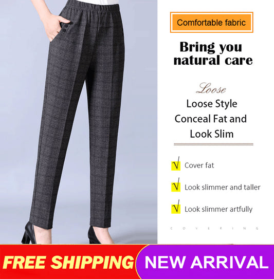 🏆【Kúpte 1, dostanete 1 zadarmo】🔥【45-90 KG】Nové dámske plyšové nohavice rovného strihu s vysokým pásom na jeseň a zimu