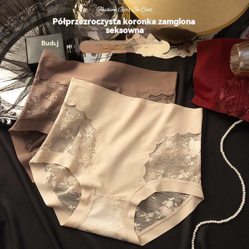 [40-80 kg] Zestaw 5-częściowy: Damskie, bezszwowe, wysokoelastyczne, koronkowe majtki, modelujące brzuch i pośladki, unoszące, modelujące i ujędrniające