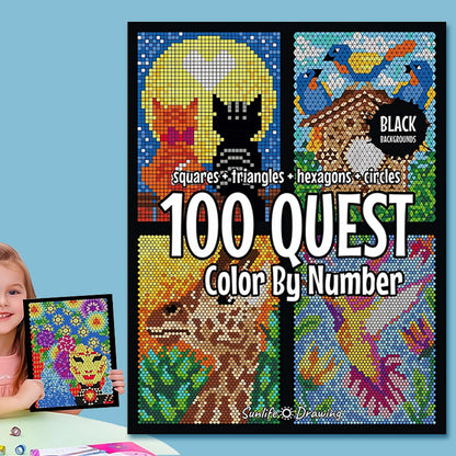 50% SLEVA🎄🎨 100 ÚLOH Omalovánky podle čísel