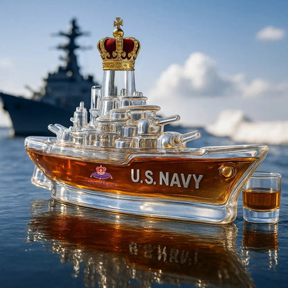 🚢【Neskorý letný výpredaj】Sada fliaš whisky so zábavným dizajnom｜Fľaša whisky Submarine｜Originálny darček a štýlová dekorácia do baru