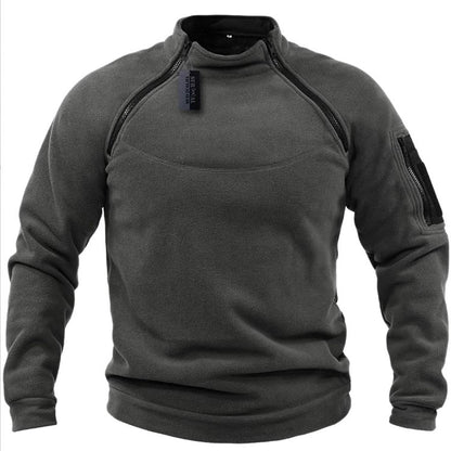 【S-4XL】Pánske teplé jesenné a zimné outdoorové tričko s dlhým rukávom 