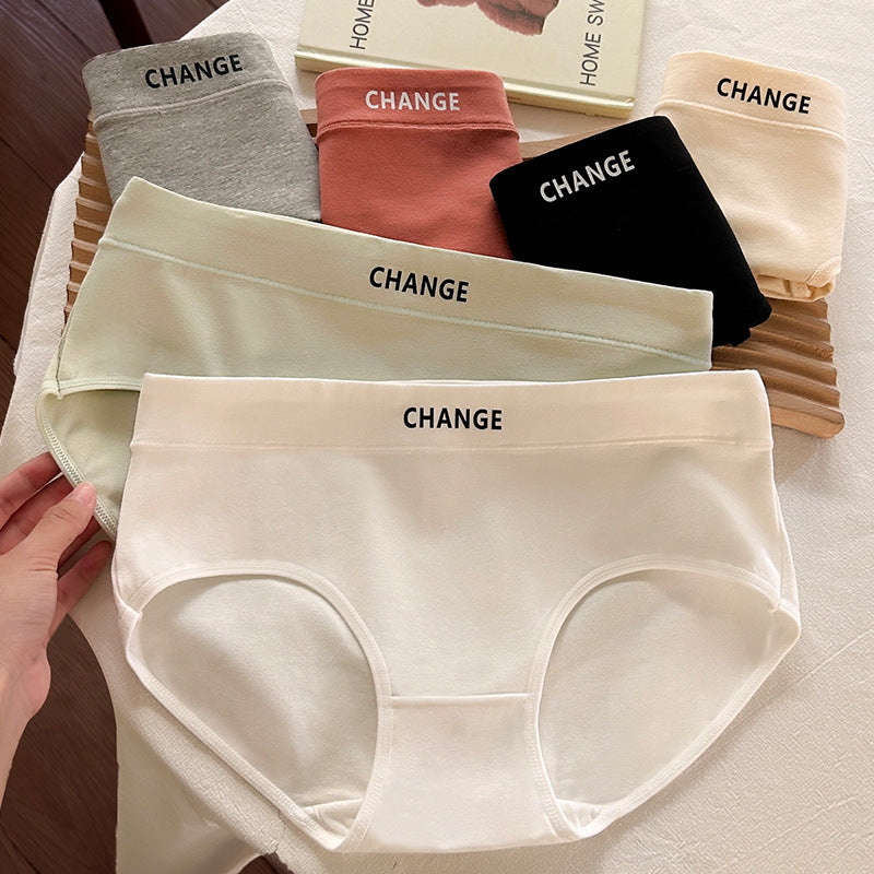 🔥👙[6 sztuk](M-2XL) Wygodne, oddychające, bawełniane, damskie majtki ze średnim stanem