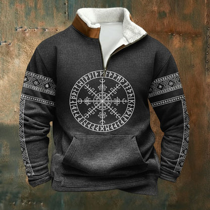 🔥【S–5XL】Nová módna jesenno-zimná mikina s flísovou podšívkou a kožušinovým golierom