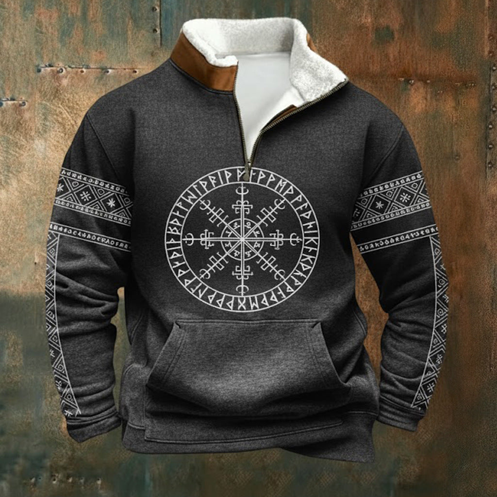 🔥【S–5XL】Nová módna jesenno-zimná mikina s flísovou podšívkou a kožušinovým golierom