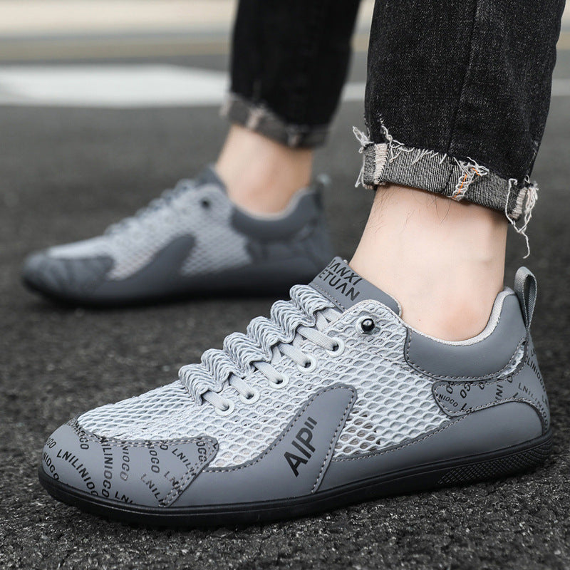 👟2025 pantofi sport casual respirabili pentru bărbați, din plasă, de vară nouă