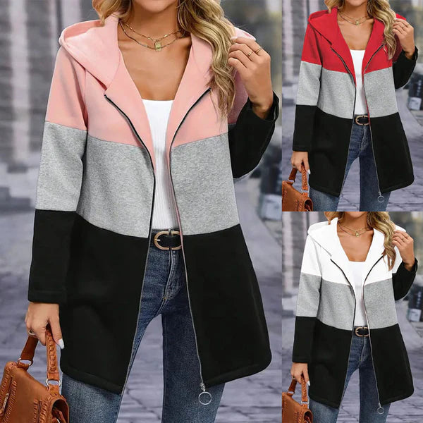 📢📢50% zniżki!!! 🎅【S-3XL】💖Stylowa bluza z kapturem w bloki kolorów