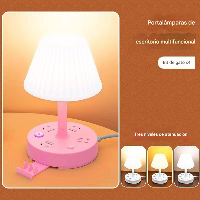 💡Luz nocturna multifuncional con regleta de enchufes incorporada: ¡práctica, elegante y que ahorra espacio!