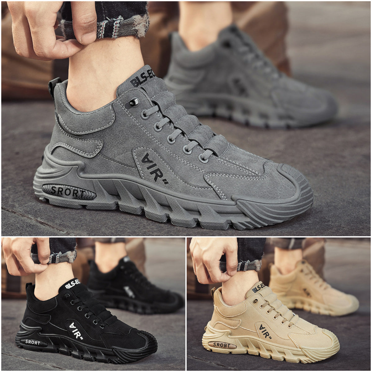 👟【39-44】Nowe męskie buty codzienne, oddychające i wygodne, tkanina wodoodporna